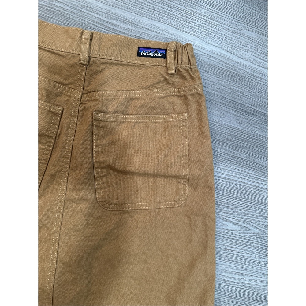 Patagonia Point Reyes Canvas Skirt Denim Size Xs Brown Button Front Denim A Line - Picture 7 of 9